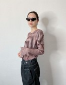 Dirty Pink Double Layer Top #250322